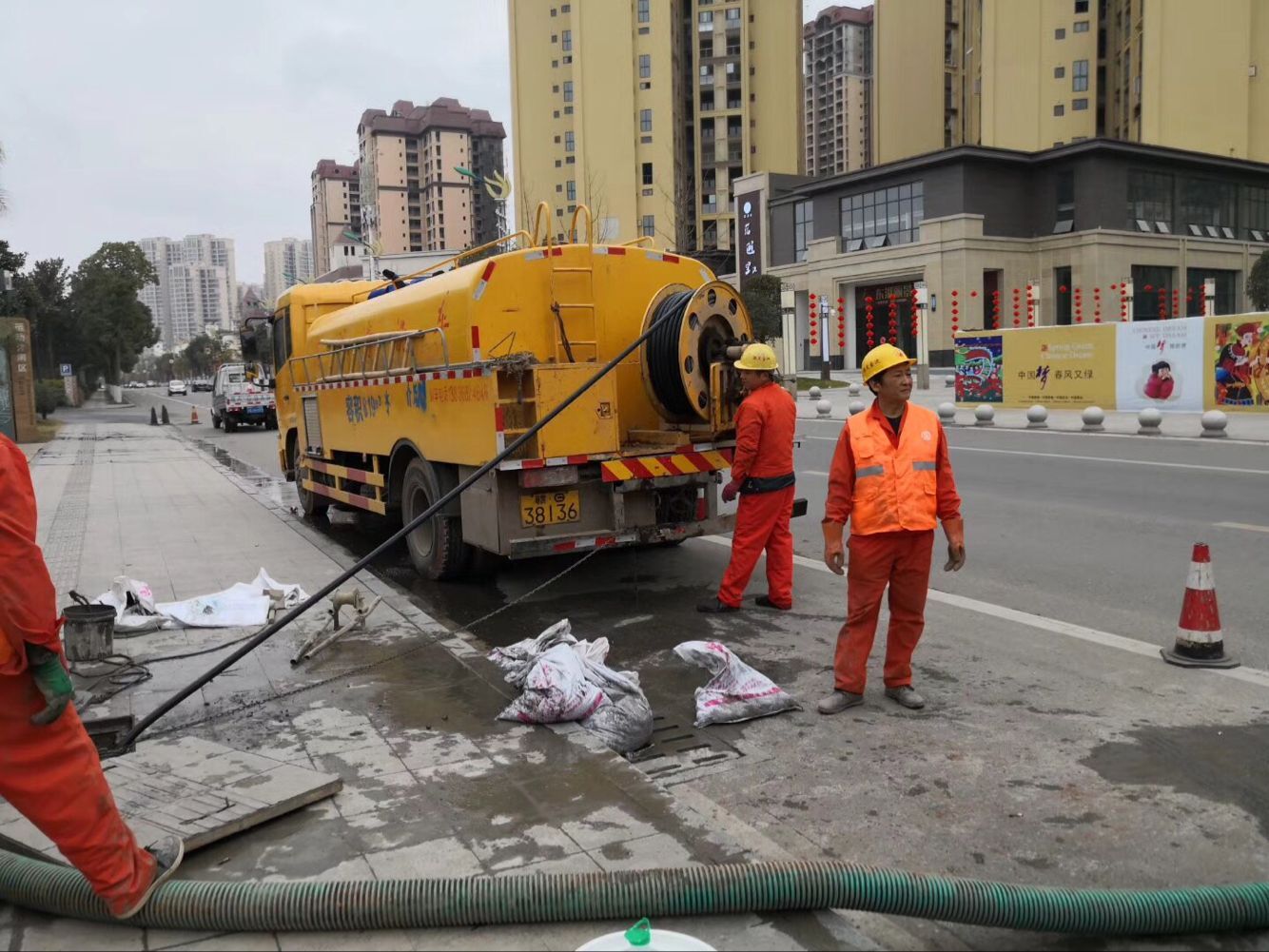 怀仁排污管道清淤-管道清洗